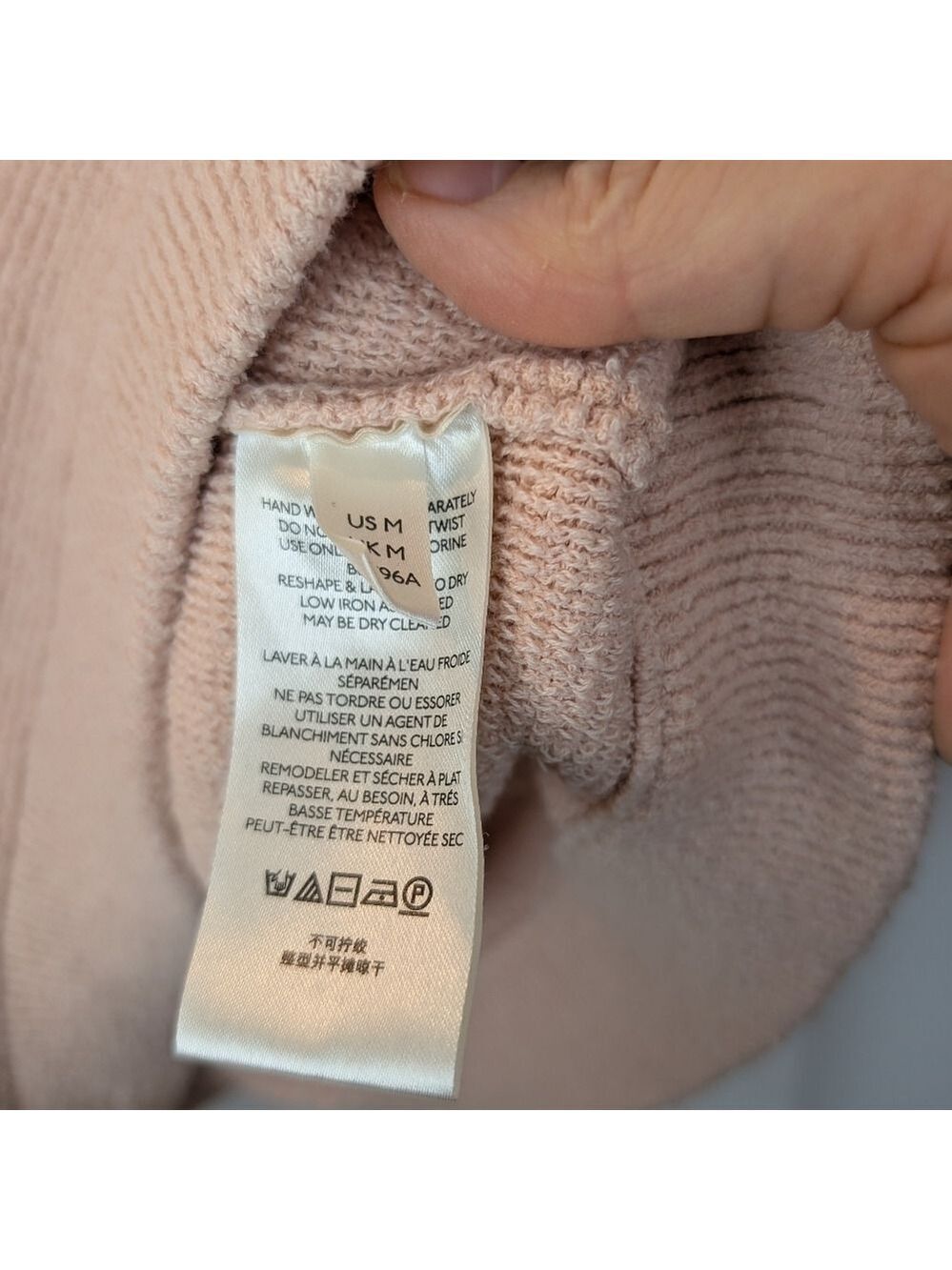 FREE PEOPLE Ottoman Slouchy Tunic In Dusty Pink size M in EUC - Picture 4 of 9